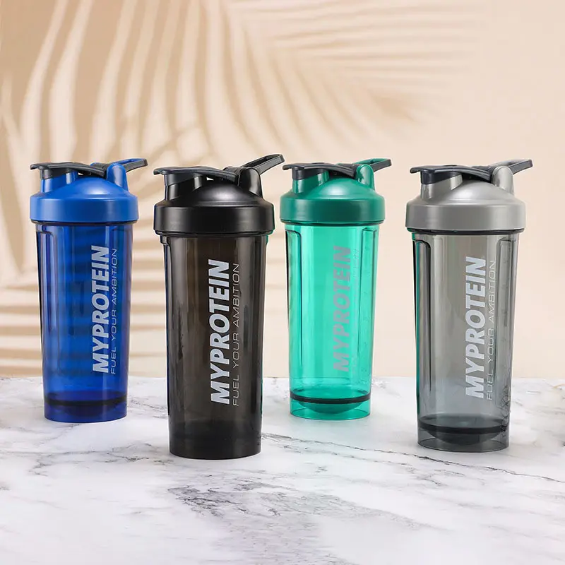 Nouveau Style de Produits Logo Personnalisé Sans BPA 700ml Gym Fitness Sport Shaker Bouteille En Plastique Protéine Shaker Tasse