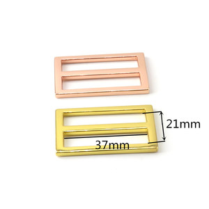 <b>Adjuster</b> Buckle Factory Wholesale Custom Logo Bag <b>Adjuster</b> Metal Bag <b>Strap</b> Buckle For Handbags Nickel Color Metal - Product Image 2