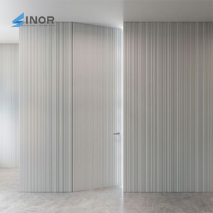 Puerta Invisible de Madera Natural con Tecnología Antihumedad, Núcleo Sólido, Reducción de Ruido, Renovación del Hogar - Product Image 6