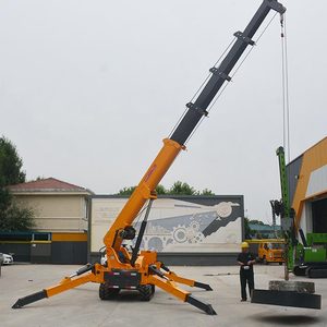 Grúa hidráulica telescópica Outrigger construcción <span class=keywords><strong>especial</strong></span> 8T pequeña grúa sobre orugas - Product Image 6