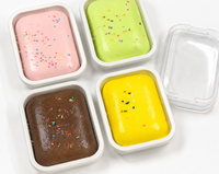 Coffret de jouets anti-stress en PU à récupération lente, simulation de crème glacée et gâteau, jouet de décompression souple unisexe, 14 ans et plus, vente en gros
