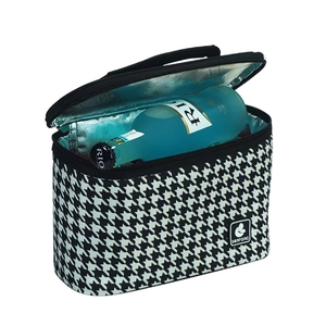 Customized Classic Plaid Print Portable Travel Cosmetic <b>Storage</b> Nylon <b>Makeup</b> Bags Sets - Product Image 5