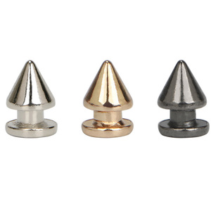 Thép Không Gỉ Spike Đinh Tán Bạc Cone Đinh Tán Hợp Kim Kim Loại Punk May Mặc Đinh Tán Vành Đai Túi Thủ Công Quần Áo Da - Product Image 5