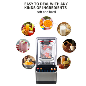 Licuadora Comercial Multifuncional de Alta Potencia para el Hogar, Bajo Nivel de Ruido, para Smoothies y Batidos, con Cubierta Insonorizante - Product Image 4
