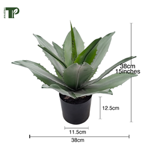 لمسة حقيقية أخضر اصطناعي استوائي صبار عصاري نبات الصبار الإسكندنافي ديكور حديقة المنزل مادة بلاستيكية عالية - Product Image 3