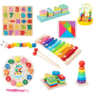 Jouets Montessori Jouets sensoriels en bois pour enfants Aides pédagogiques en bois Autres jouets éducatifs préscolaires pour bébés - Product Image 1