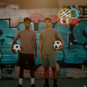 Enseigne néon pour chambre de garçon Man Cave Football Soccer Basketball Baseball Neon Light - Product Image 5