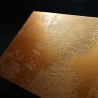 Revêtement mural flexible en pierre MCM doré, fabriqué en Chine, artistique, très demandé, moderne, extérieur, imperméable, 3D, pour villa et maison