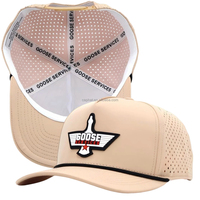 Gorra de Golf de 5 Paneles, Resistente, con Perforaciones Láser, Impermeable, Transpirable, con Logotipo Personalizado, Gorras de Béisbol y Fútbol, Venta al Por Mayor OEM