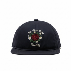 Casquette Snapback en Coton à 6 Panneaux Personnalisée OEM avec Logo Brodé Plat Casquette de Haute Qualité Non Structurée - Product Image 3