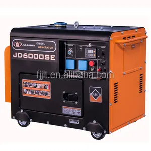 Fujian jlt-power super silenzioso monofase 6 kw 6kva generatore diesel portatile a buon mercato per uso domestico