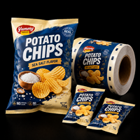 Film plastique laminé BOPP/CPP de haute qualité, rouleau de film plastique personnalisé pour l'emballage alimentaire (bonbons, chips, huile d'olive, biscuits)