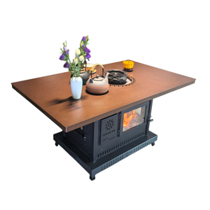 Meilleur prix, vente flash : Cheminée d'intérieur moderne autoportante <span class=keywords><strong>en</strong></span> <span class=keywords><strong>fonte</strong></span> avec verre, <span class=keywords><strong>petit</strong></span> poêle à <span class=keywords><strong>bois</strong></span> avec dispositif de sécurité flamme - Product Image 4