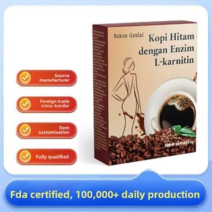Café Negro Sin Azúcar con L-Carnitina para Comercio Exterior Transfronterizo, Caja de 20g - Product Image 3