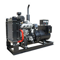 Générateur ATS à châssis ouvert 4 cylindres turbocompressé refroidi par eau monophasé 50 kW 50 Hz à entretien facile, électrique 12/24 V CC