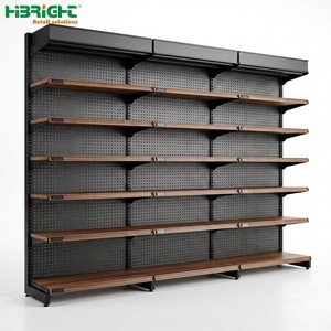 Étagères Gondoles Métalliques Double Face pour Supermarchés, Équipement de Magasin d'Alimentation, Présentoirs pour Magasins de Proximité, Taille Personnalisée - Product Image 5
