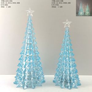 Ornements coniques lumineux en acrylique LED pour Noël, décorations de Noël pour l'intérieur, adaptés à la décoration de la maison et des fêtes - Product Image 4