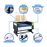 Système de contrôle Ruida et pilotes de haute précision pour machine de découpe et de gravure laser avec tube laser scellé en verre CO2