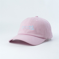 Volwassenen- en kindermaat 6-panel unstructured petten, aangepaste borduurlogo kleine petten