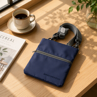 Sac bandoulière mini personnalisable, avec sangle réglable, pour les courses quotidiennes, les voyages et les sports