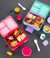 Boîte Bento sans BPA en gros avec pot alimentaire, récipient de conservation des aliments anti-fuite, boîte à salade, boîte à lunch, boîte à repas pour enfants et adultes