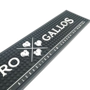 Custom Branded Long Silicone PVC Bar Mat Rubber Pub <b>Runner</b> Spill Pad Beer Rail Mat Drip Tray Non Slip Service Mat Table Mat - Product Image 6