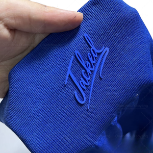 แผ่นยางแปะเสื้อผ้าฉลากแบบกำหนดเองสำหรับเสื้อผ้าการพิมพ์แบบรีดด้วยความร้อน3D ซิลิโคน - Product Image 3