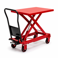 Chariot élévateur hydraulique en acier de bonne qualité, pliable, capacité 100 kg, hauteur de levage 2 m, économie de 80 % des coûts de main-d'œuvre
