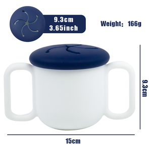 Recipiente de silicona para aperitivos para niños pequeños y bebés, tapa para aperitivos, <span class=keywords><strong>Snack</strong></span> <span class=keywords><strong>Attack</strong></span> II, taza para aperitivos sin BPA, plomo o ftalatos - Product Image 2
