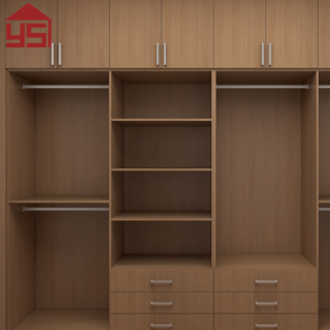 Fabricante Profesional de Armarios <span class=keywords><strong>Abiertos</strong></span> Minimalistas de Alta Calidad en Tono Madera Natural con Proceso de Contrachapado para Dormitorio - Product Image 4