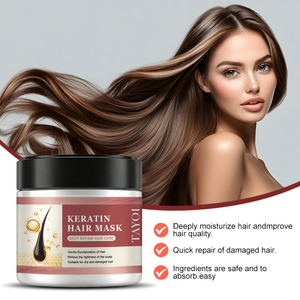 カスタムロゴ入りコラーゲンケラチンクリームヘアマスク アルガンオイルシアバター配合 ディープコンディショニング 縮毛矯正 枝毛補修 - Product Image 4