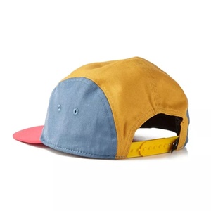 Casquettes de camping à 5 panneaux en coton personnalisées avec logo brodé, chapeaux de course - Product Image 5