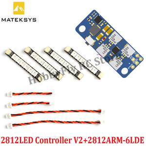Matek System 2812LED Controller V2 Metal LED Control Module 2-6S With <b>5V</b> BEC 2812ARM-4 & 2812ARM-6 Lights Made Guangdong China - Product Image 6