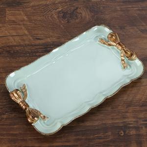 Plateau <span class=keywords><strong>noeud</strong></span> <span class=keywords><strong>papillon</strong></span> européen fête mariage dessert décoration fête rurale parfum bijoux plateau de rangement décor à la maison - Product Image 4