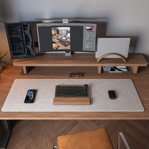 Almofada De Mesa De Feltro Tapete De Teclado De Feltro Grande Mouse Pad Feltro De Lã Merino Esteira De Mesa De Computador - Product Image 1