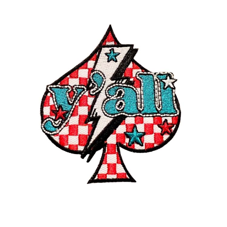 Ковбойские нашивки Western Yall Yaw с вышивкой из ткани для украшения шляп