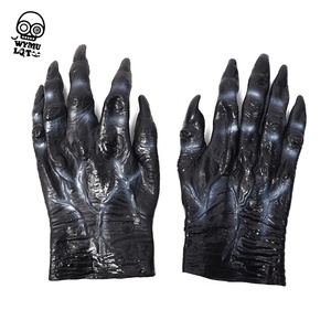 Gants de sang de zombie Wymulot pour Halloween, accessoires de <span class=keywords><strong>maquillage</strong></span>, farces, horreur, cosplay, démon, vinyle, vente <span class=keywords><strong>en</strong></span> gros - Product Image 6