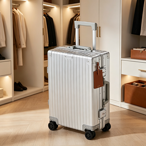 Valise de voyage en aluminium léger de <span class=keywords><strong>luxe</strong></span>, coque rigide, roulettes universelles silencieuses, livraison directe d'usine - Product Image 6