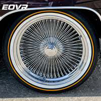 Jantes à rayons chromées EVOR Custom Luxury Classic 72/100 Knock-Off, à déport profond, 13, 14, 15, 16 pouces, pour Chevy Impala