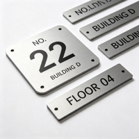 Plaque signalétique en aluminium anodisé, étiquette métallique personnalisée, fabricant d'étiquettes d'identification pour équipement