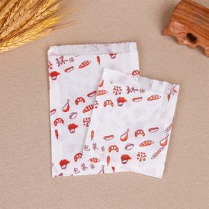 Biểu Tượng Tùy Chỉnh Phân Hủy Sinh Học Kraft Glassine Sáp Túi Giấy Dùng Một Lần Khoai Tây Chiên Gà Cookie Bỏng Ngô Bao Bì Túi - Product Image 2