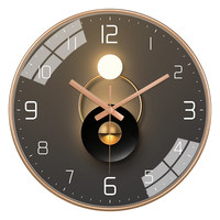 Jam Dinding Modern Senyap dengan Efek Cahaya dan Bayangan, Analog Quartz Sweep Second Movement, Kreatif Sederhana Mewah, Bertenaga Baterai