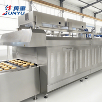 Chaîne de production complète et entièrement automatique pour la fabrication de gâteaux roulés, de gâteaux à étages, de cupcakes et de gâteaux au chocolat avec garniture confiture
