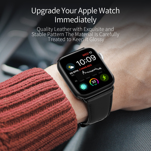 Correa de reloj de cuero genuino compatible con Samsung, Huawei, Honor, Xiaomi, estilo ejecutivo de lujo ligero, con hebilla, correa de cuero para hombre - Product Image 6