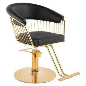 Fauteuil de Salon de Coiffure Noir Luxueux pour Femmes, Fauteuil Coiffant Élévateur pour Salon de Beauté - Product Image 1