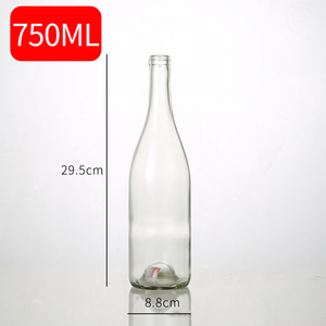 Chai rượu vang đỏ thủy tinh trong suốt 375ml 500ml 750ml, chai rượu vang rỗng có nút chai/nắp vặn, nhiều kích cỡ - Product Image 4