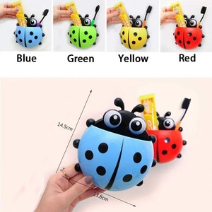 ที่วางแปรงสีฟันลายเต่าทองน่ารัก การ์ตูนสัตว์ต่างๆ ที่วางแปรงสีฟันและยาสีฟันแบบติดผนังสำหรับเด็ก พร้อมที่เก็บของ - Product Image 2