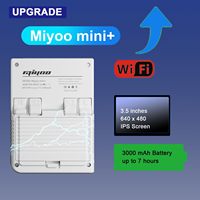 Console de jeu portable Miyoo Mini Plus, écran 3,5 pouces, système classique, console de jeu rétro, portable, rechargeable, 64 Go, violet