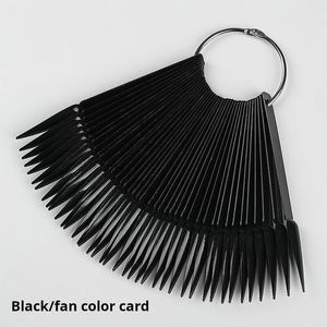 50pcs Acuminate Shaped Full Cover Acrylic <b>Nail</b> Tips Design Finger Use Color Card Pre-designed <b>Nail</b> Polish Colors Customizable - Product Image 1