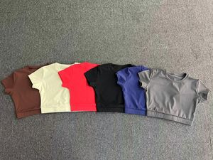 T-shirt court de yoga ajusté 78 % polyamide 22 % élasthanne pour l'extérieur, décontracté, course à pied, entraînement, fitness, athlétique - Product Image 6